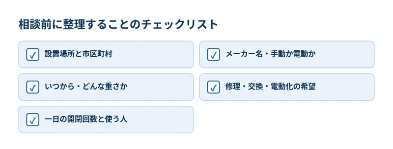 相談前に整理することのチェックリスト5項目