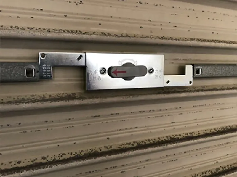 シャッター鍵交換の施工後写真